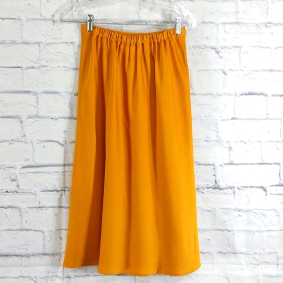 J. Crew Skirt Gold Occasion Party Sz XXS - Picture 3 of 5